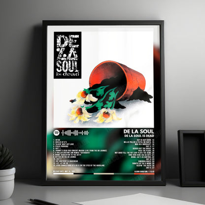 De La Soul "De La Soul is Dead" Album Cover Poster - with Complete Tracklist
