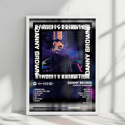 Danny Brown "Atrocity Exhibition" Album Cover Poster - with Complete Tracklist