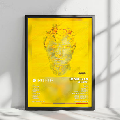 Ed Sheeran "- (Deluxe)" Album Cover Poster - with Complete Tracklist