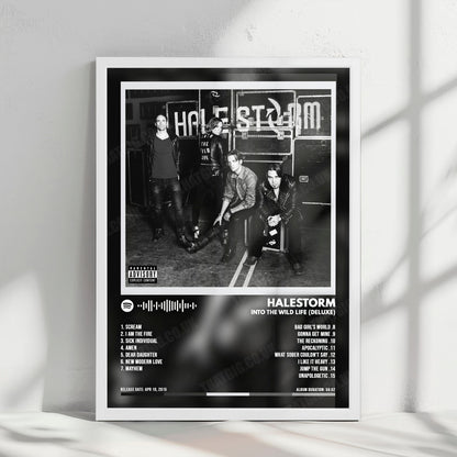 Halestorm "Into the Wild Life " Album Cover Poster - with Complete Tracklist