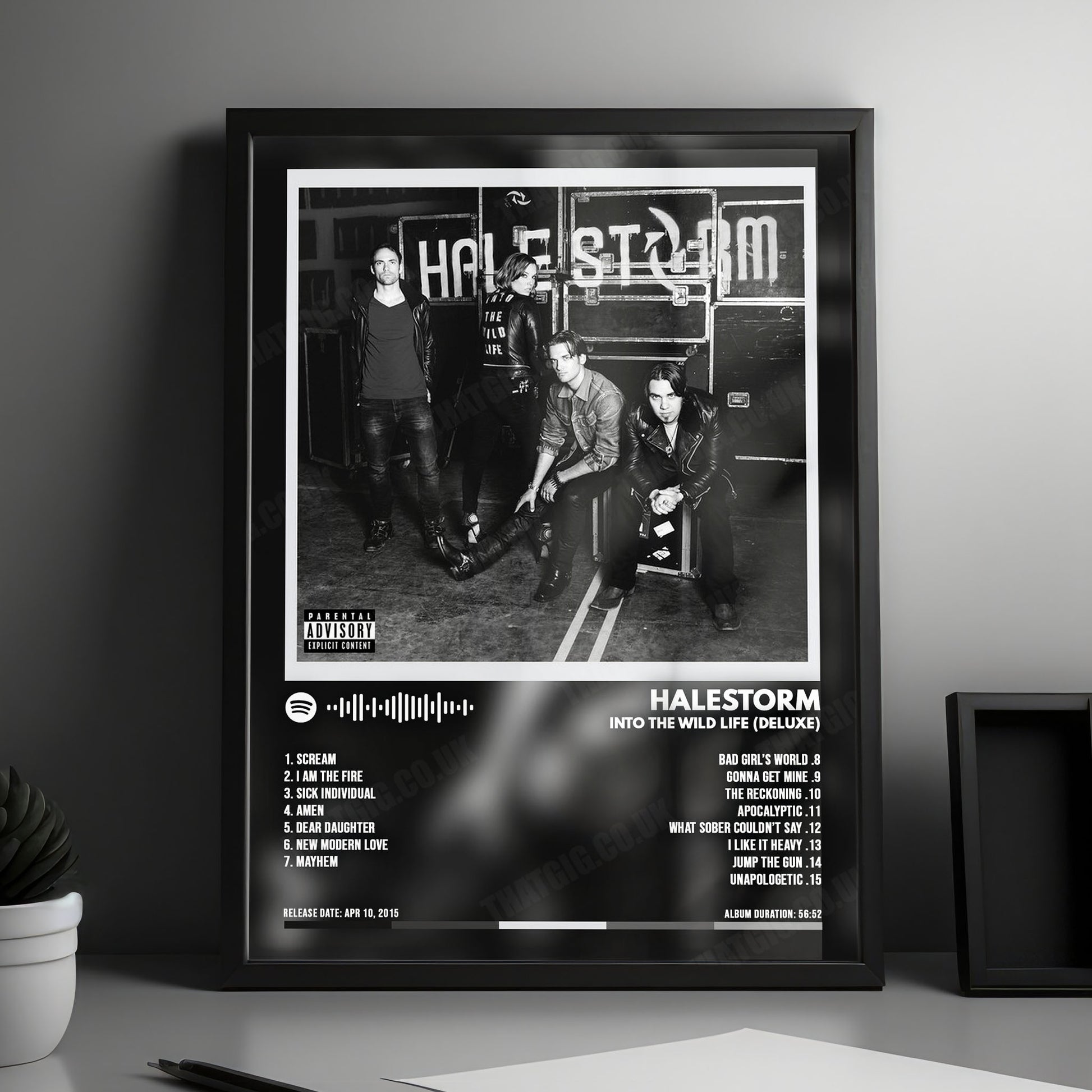 Halestorm "Into the Wild Life " Album Cover Poster - with Complete Tracklist