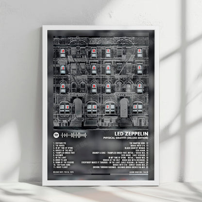 Led Zeppelin "Physical Graffiti" Album Cover Poster - with Complete Tracklist