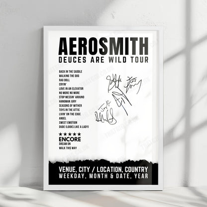 Aerosmith Setlist Poster - Park Theater at Park MGM, Las Vegas - February 5th, 2020