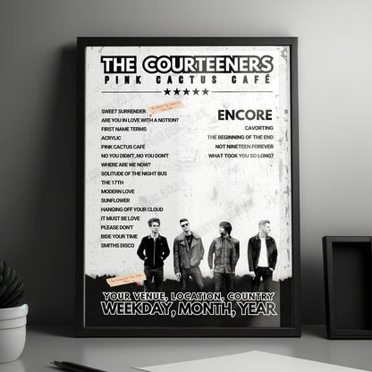 Courteeners Setlist Poster - The Middlesbrough Empire - May 27th, 2022