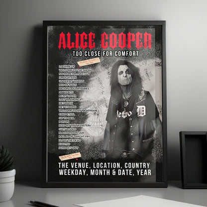 Alice Cooper Setlist Poster - QUARTERBACK Immobilien ARENA, Leipzig, Germany - October 11th, 2024