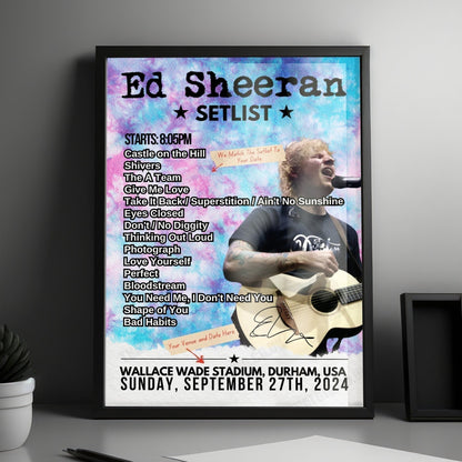 Ed Sheeran Setlist Poster - Buckingham Palace - June 5th, 2022