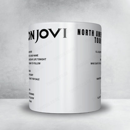 Bon Jovi Setlist Mug - Spectrum Center, Charlotte - April 8th, 2022