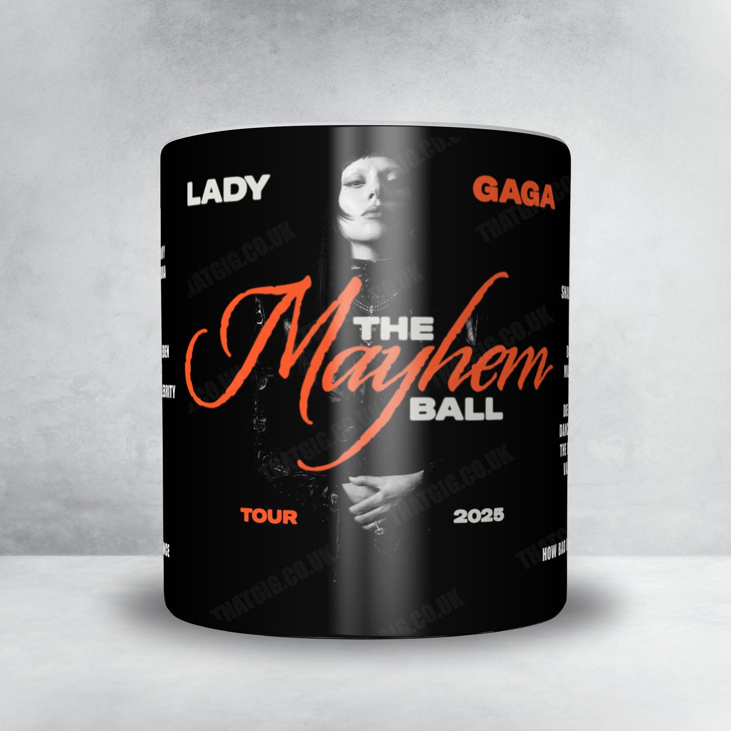 Lady Gaga Setlist Mug - T-Mobile Arena, Las Vegas - July 19th, 2025