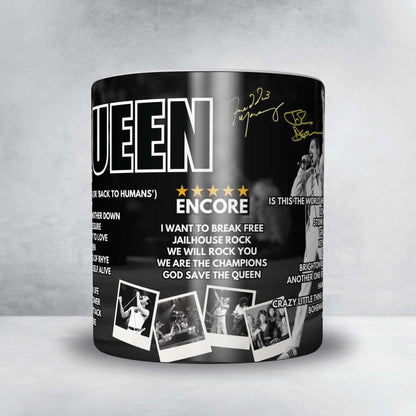 Queen Setlist Mug - Saturday Night Live, New York - September 25th, 1982