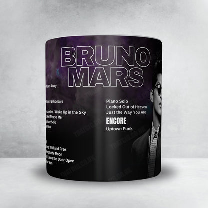 Bruno Mars Setlist Mug - Highland Festival Grounds at the Kentucky Expo Center, Louisville - September 17th, 2023