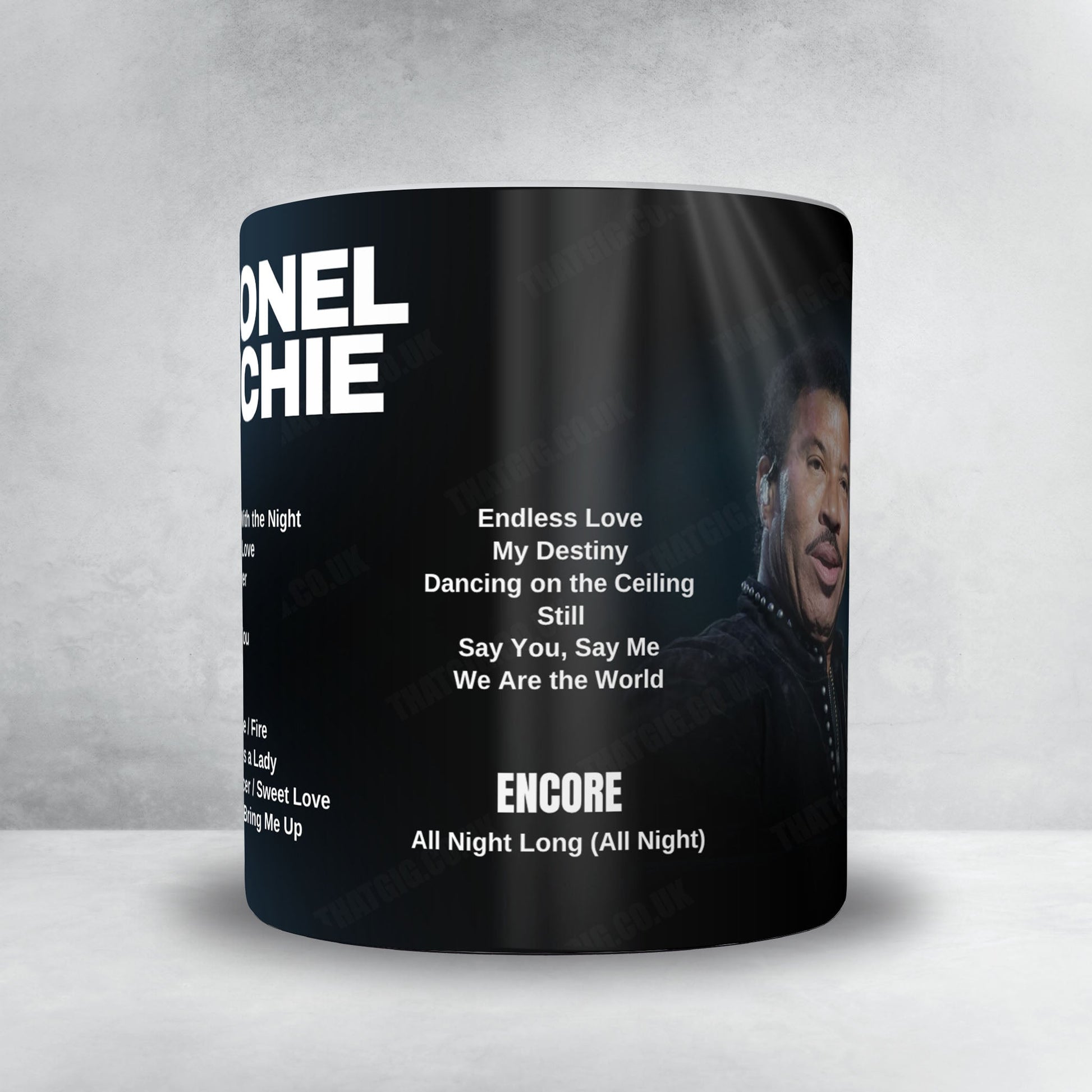Lionel Richie Setlist Mug - The O2 Arena, London - June 6th, 2025