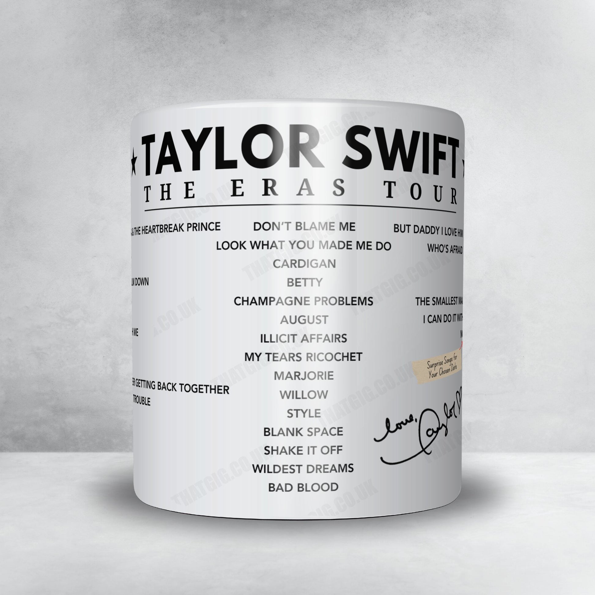 Taylor Swift Setlist Poster - Rogers Centre, Toronto, Canada - November 14th, 2024