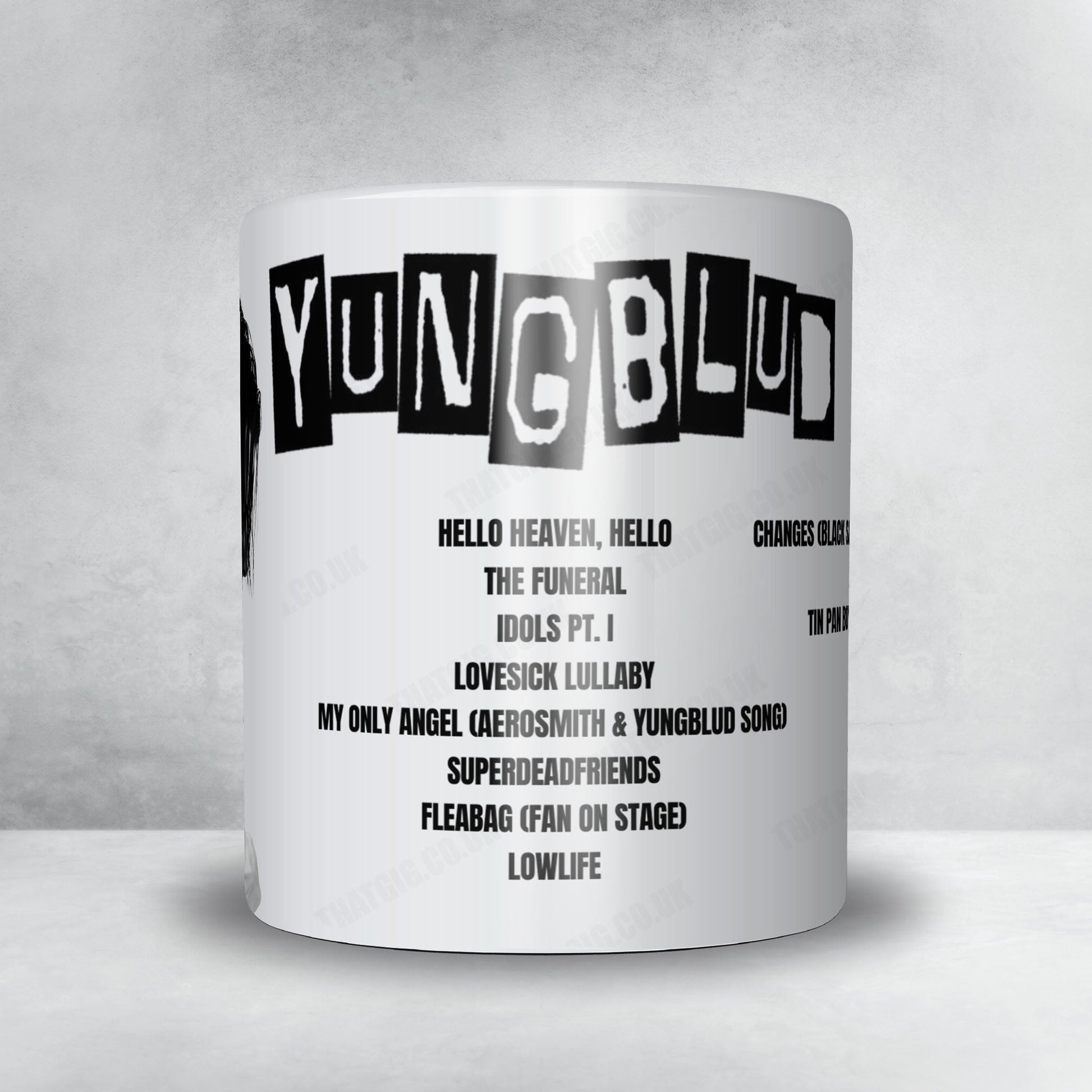YUNGBLUD Setlist Mug - Kia Forum, Inglewood - December 10th, 2022