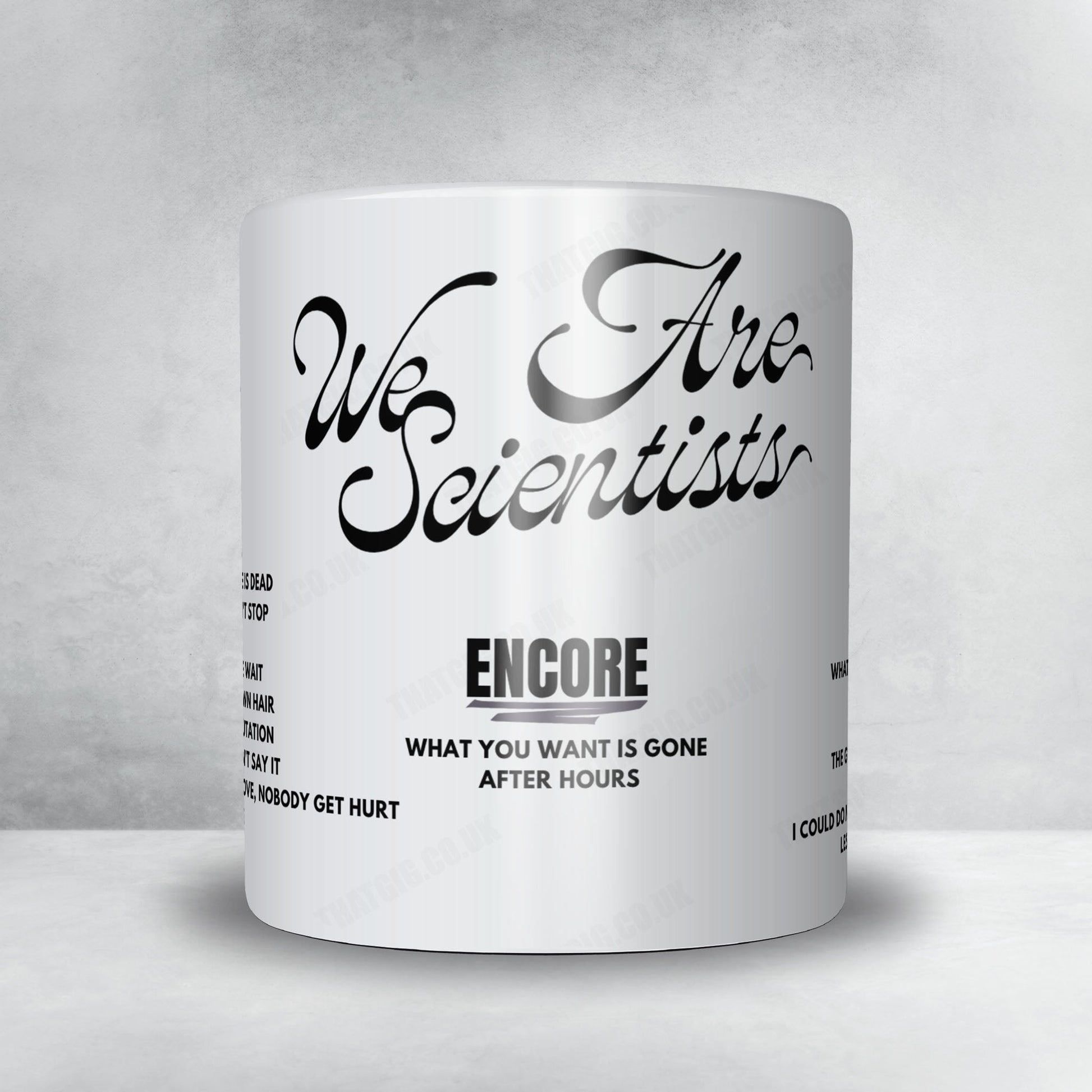 We Are Scientists Setlist Mug - Union Stage, Washington - December 8th, 2023