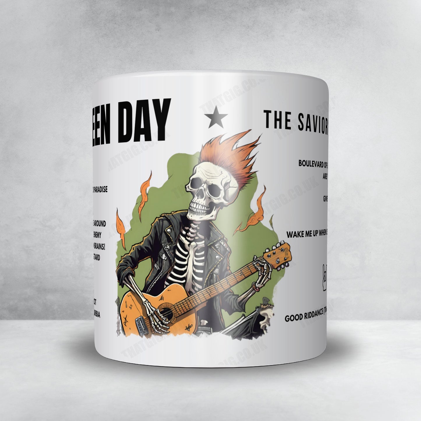 Green Day Setlist Mug - LDLC Arena, Décines-Charpieu - June 5th, 2024