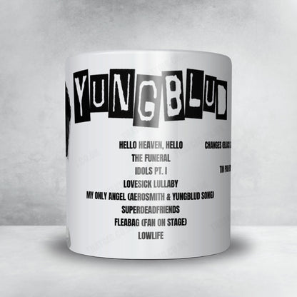 YUNGBLUD Setlist Mug - Utilita Arena, Newcastle upon Tyne - February 21st, 2023