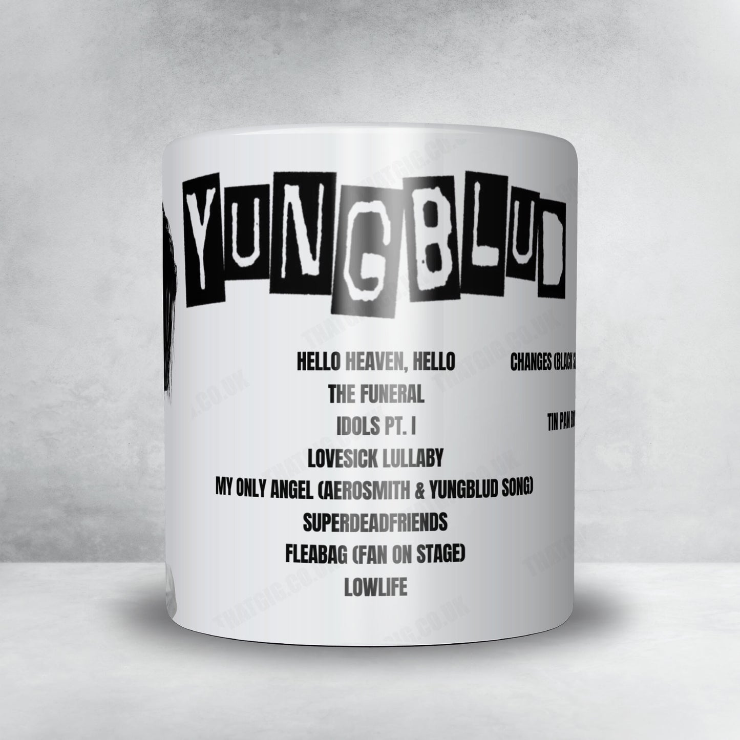 YUNGBLUD Setlist Mug - Howard Stern Radio Program, New York - December 15th, 2025