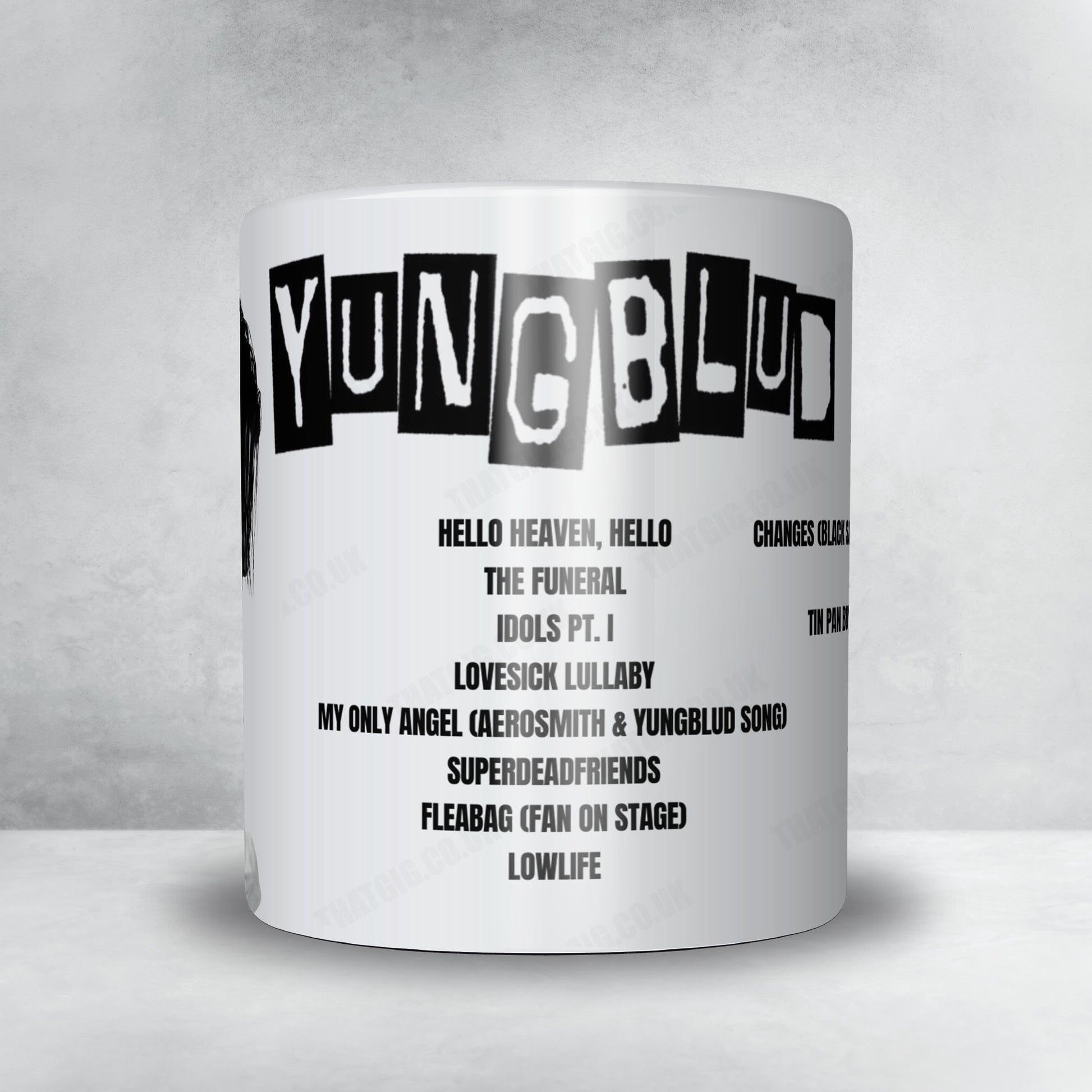 YUNGBLUD Setlist Mug - Howard Stern Radio Program, New York - December 15th, 2025