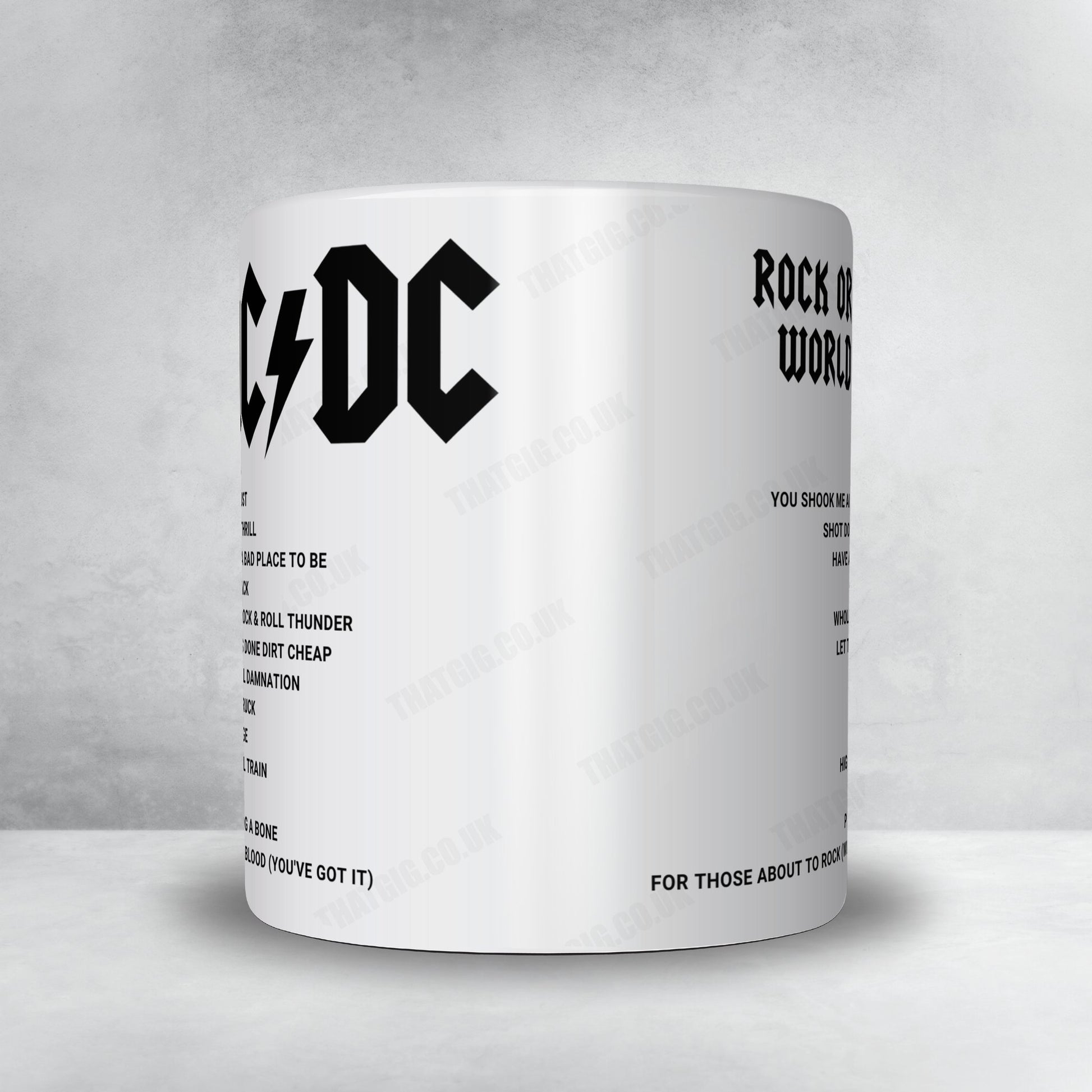 AC/DC Setlist Mug - Jahnwiesen, Cologne - June 19th, 2015