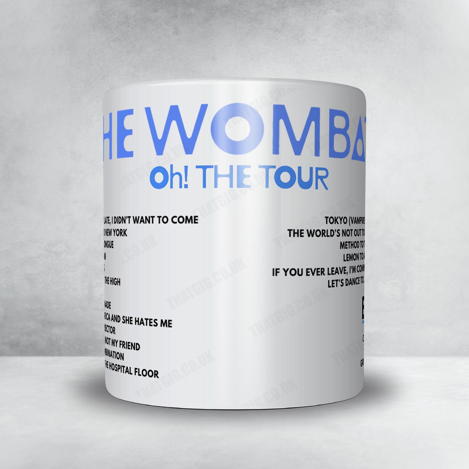 The Wombats Setlist Poster - First Direct Arena, Leeds - March 26th, 2025