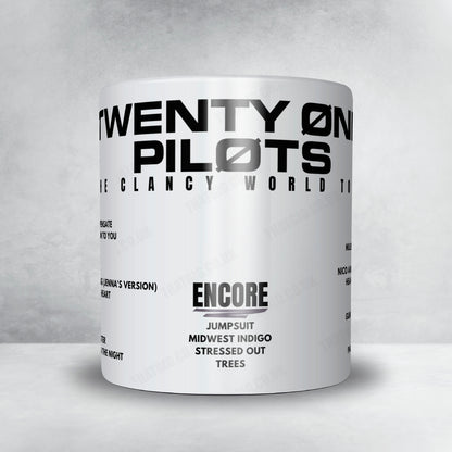 twenty one pilots Setlist Poster - The OVO Hydro, Glasgow - May 5th, 2025