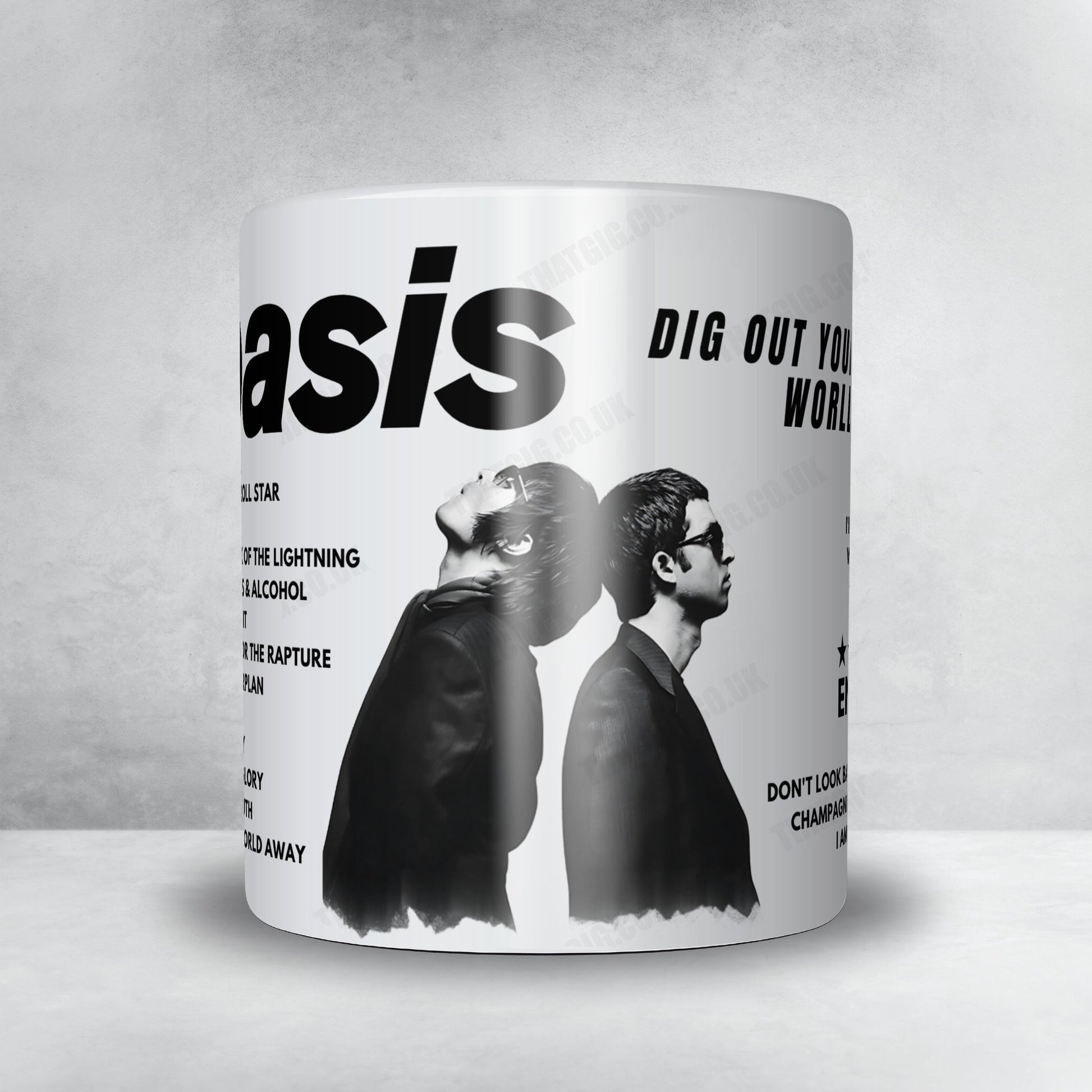 Oasis Setlist Mug - iTunes Festival, London, England - July 21st, 2009