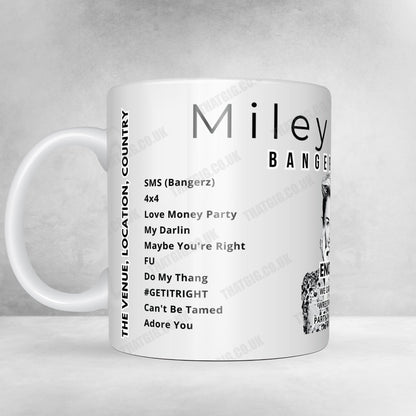 Miley Cyrus Setlist Mug - Telemundo Center, Miami - December 31st, 2022