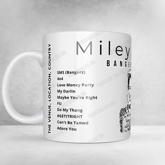Miley Cyrus Setlist Mug - Telemundo Center, Miami - December 31st, 2022