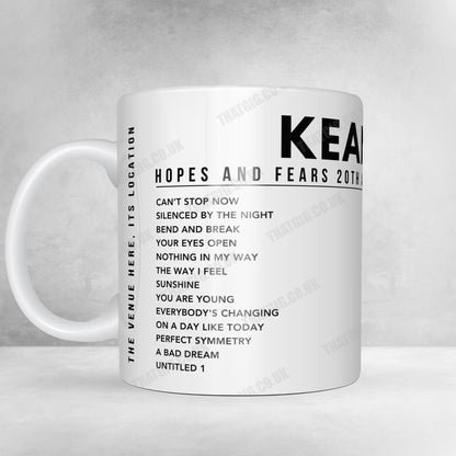 Keane Setlist Poster - Metropolitan Opera House, Philadelphia, PA - September 21st, 2024