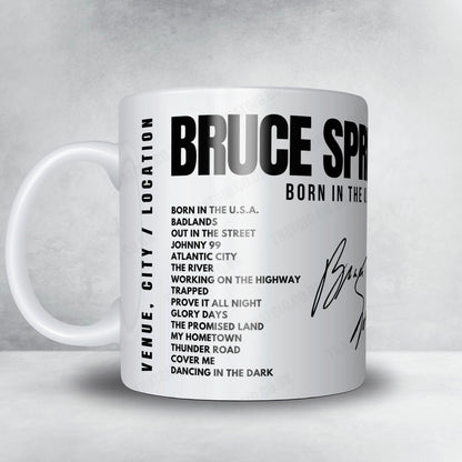 Bruce Springsteen Setlist Mug - Roundhay Park, Leeds - July 7th, 1985