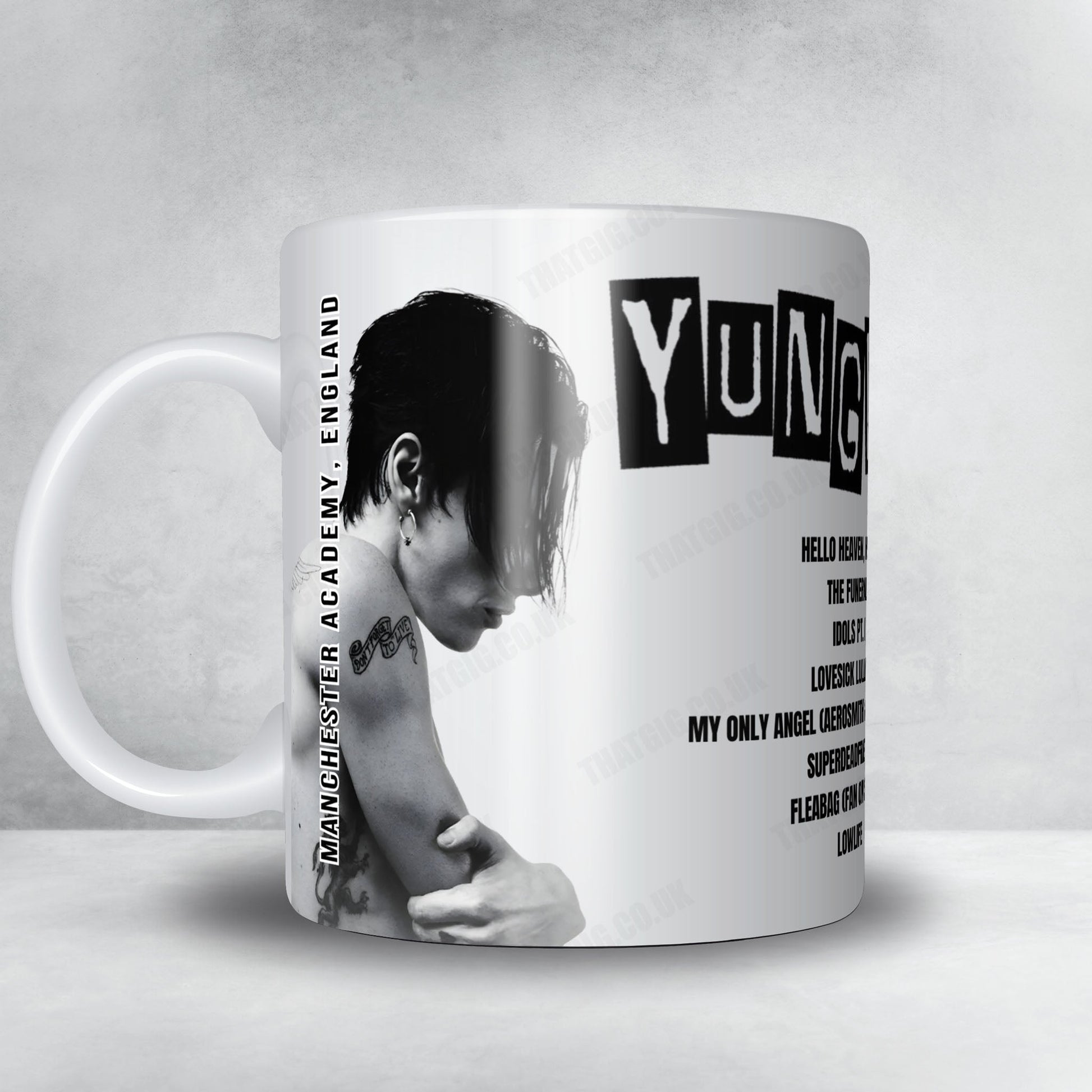 YUNGBLUD Setlist Mug - Denmark Street, London - August 7th, 2025