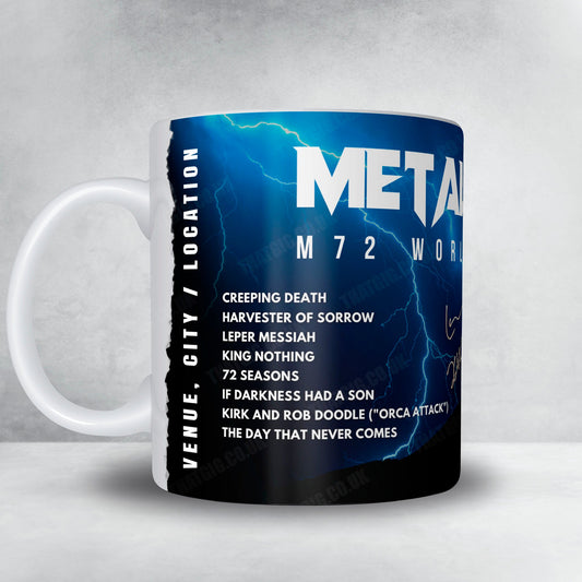 Metallica Setlist Mug - Estadio Metropolitano, Madrid - July 12th, 2024