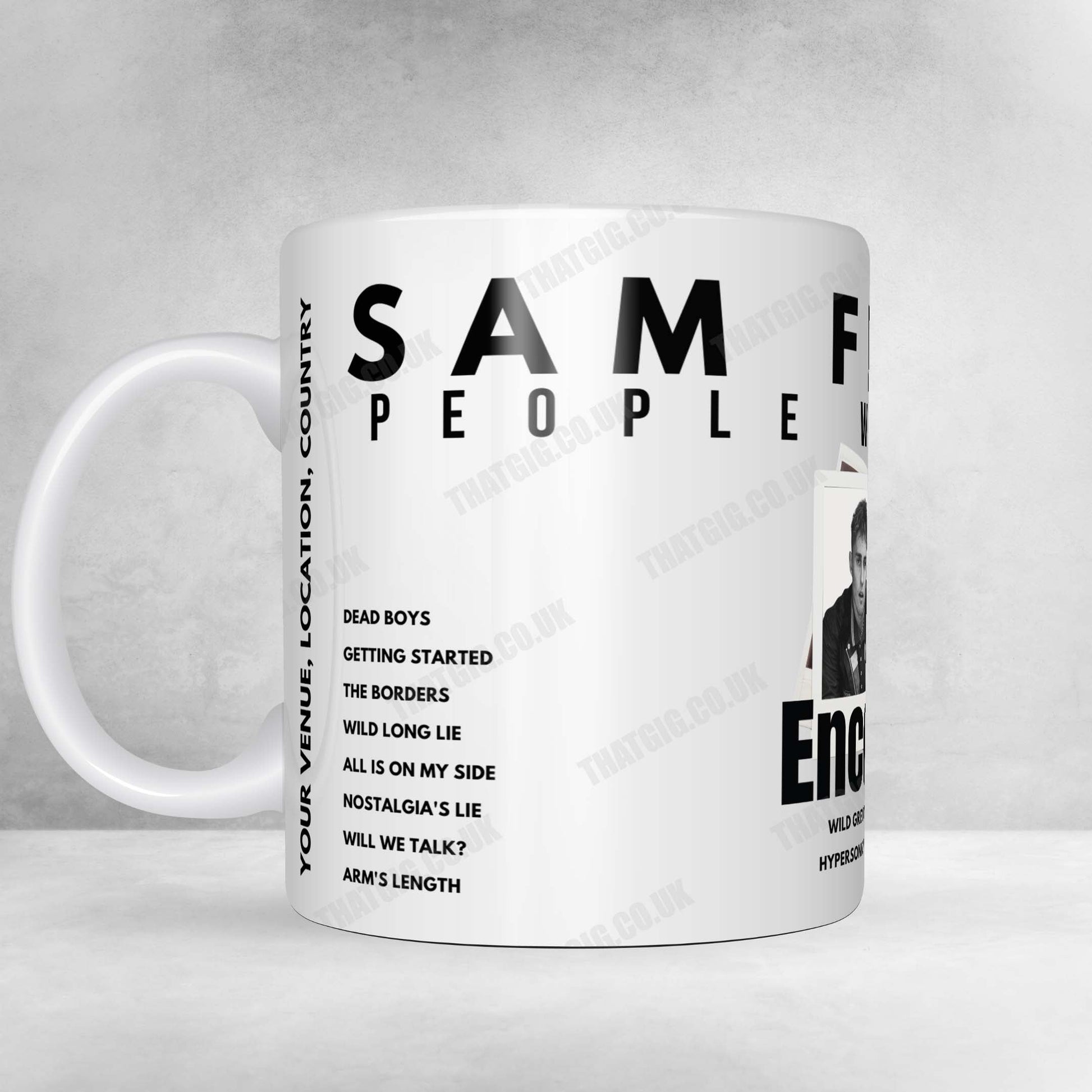 Sam Fender Setlist Poster - AFAS Live, Amsterdam - March 18th, 2025