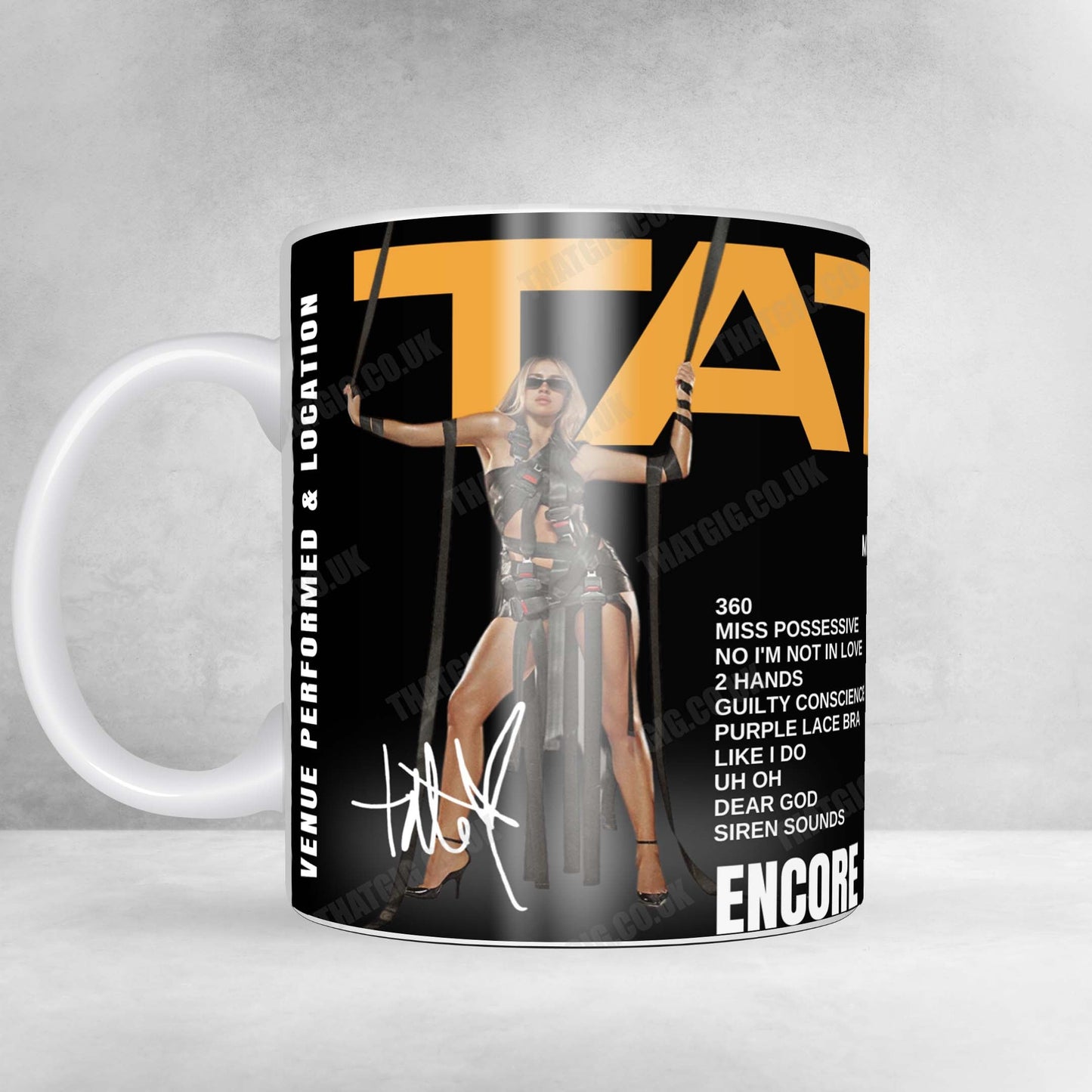 Tate McRae Setlist Mug - Co-op Live, Manchester - May 24th, 2025