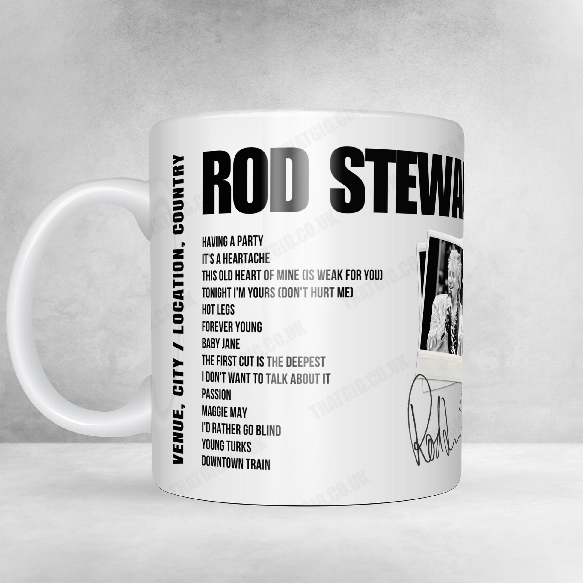 Rod Stewart Setlist Poster - Coliseum da Coruña A Coruña - December 15th, 2024