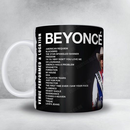 Beyoncé Setlist Mug - Tottenham Hotspur Stadium, London - June 5th, 2025