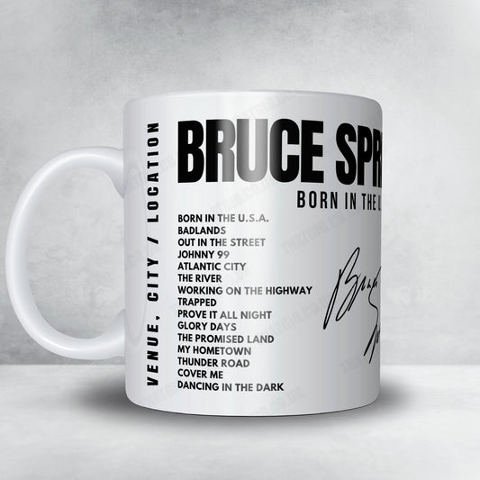 Bruce Springsteen Setlist Mug - Los Angeles Memorial Coliseum, Los Angeles - October 2nd, 1985