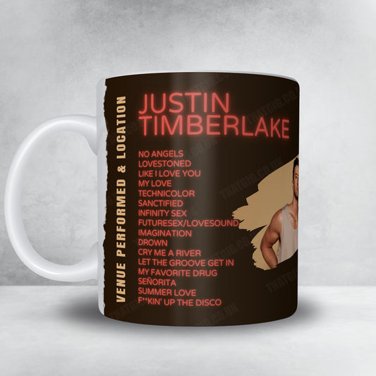 Justin Timberlake Setlist Poster - The O2 Arena, London, England - August 11th, 2024