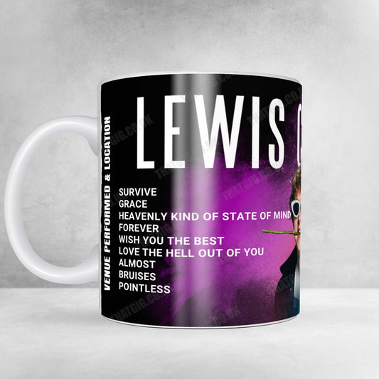 Lewis Capaldi Setlist Mug - Worthy Farm, Pilton - June 27th, 2025