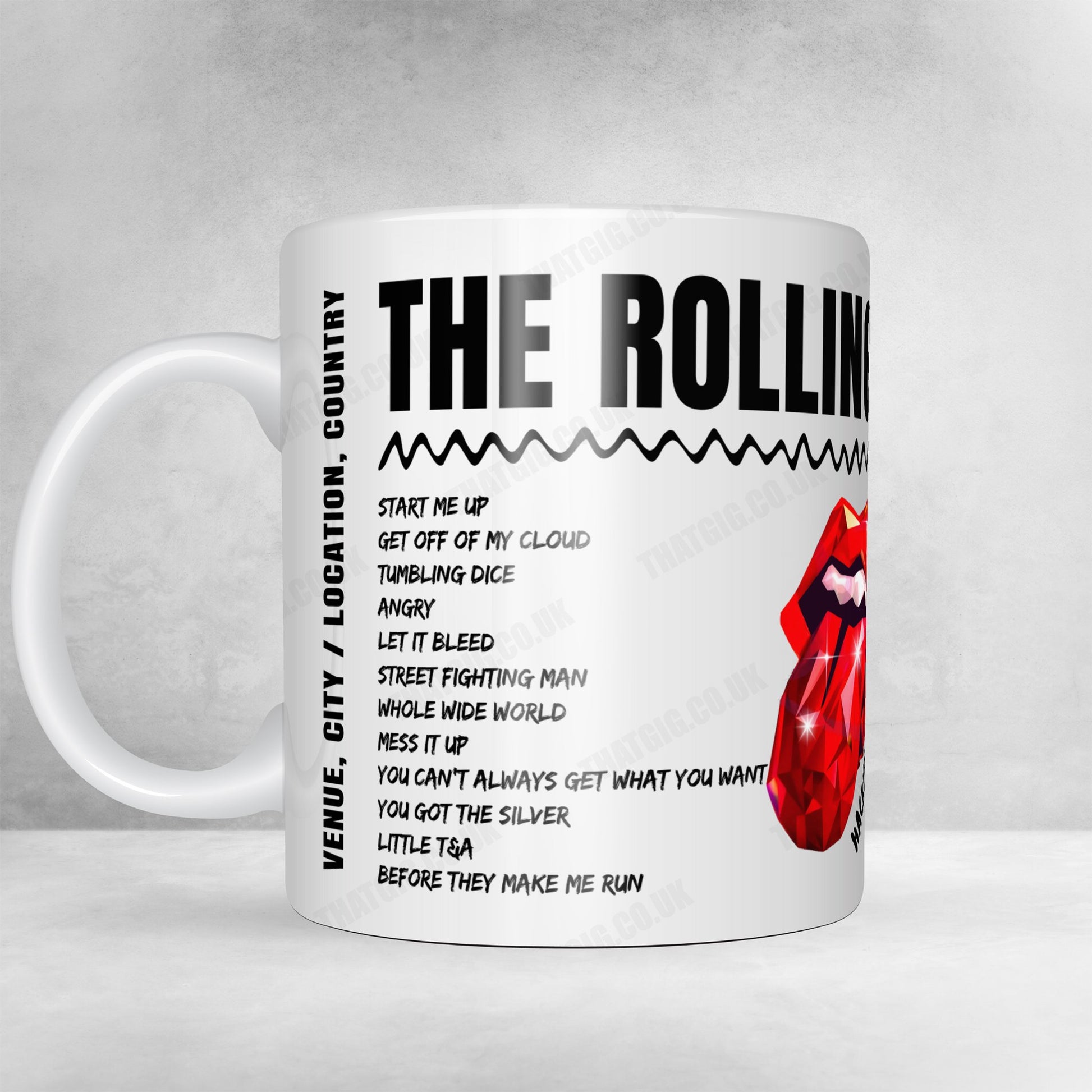 The Rolling Stones Setlist Mug - State Farm Stadium, Glendale, USA - May 7th, 2024