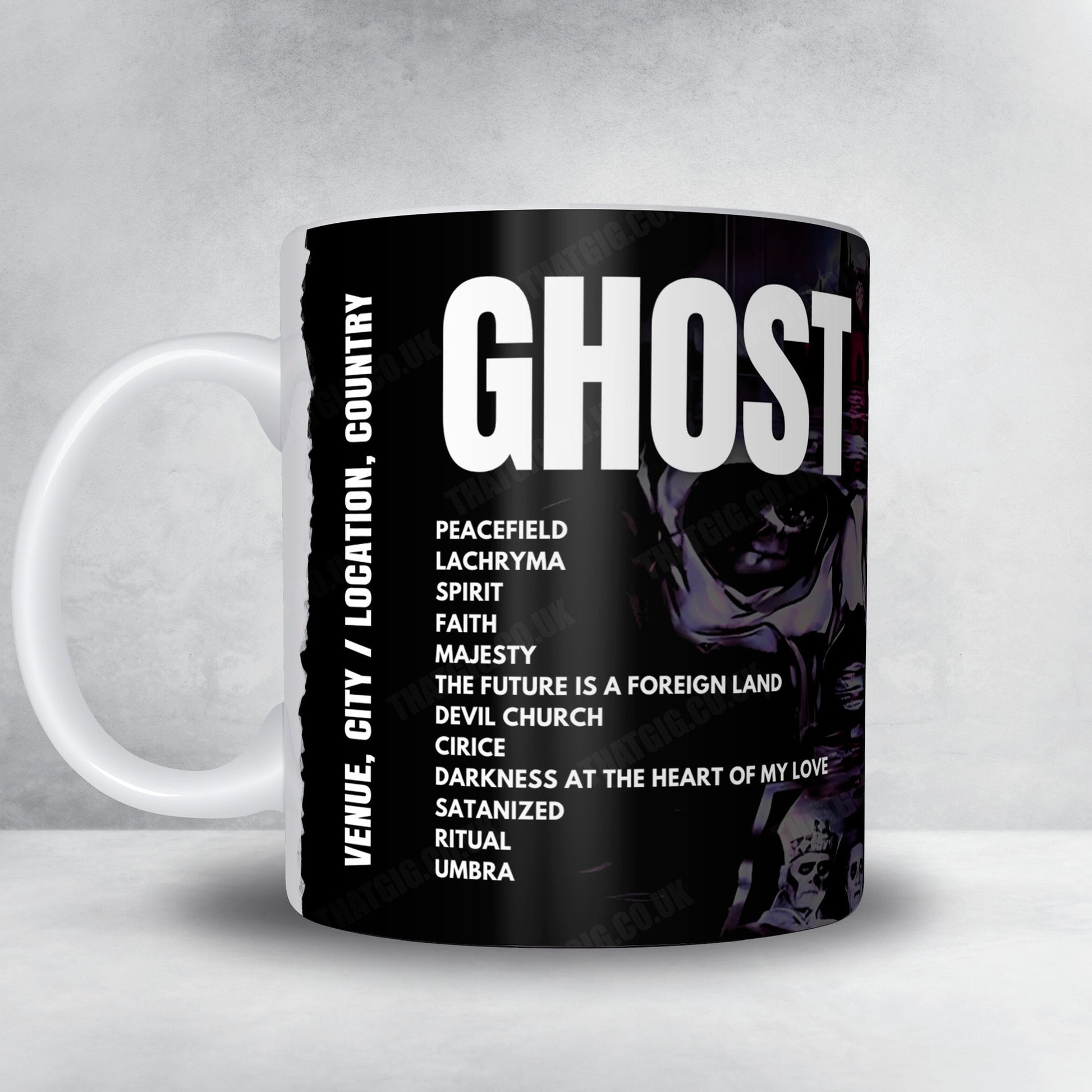 Ghost Setlist Mug - Ziggo Dome, Amsterdam - May 8th, 2025