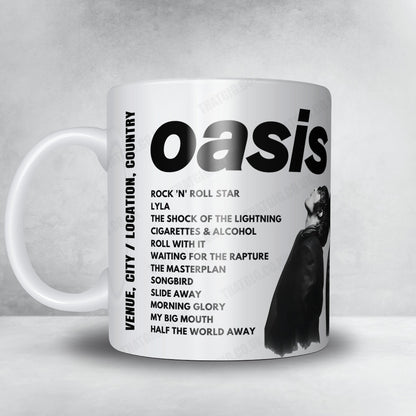 Oasis Setlist Mug - iTunes Festival, London, England - July 21st, 2009