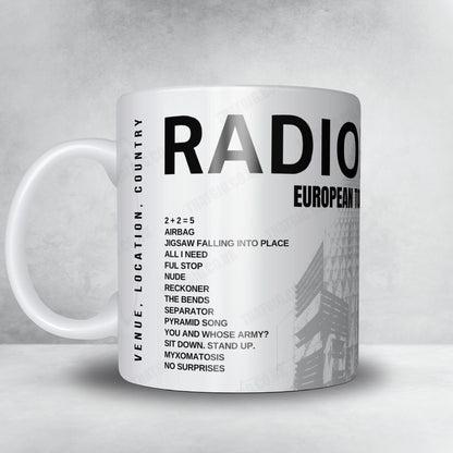 Radiohead Setlist Mug - Uber Arena, Berlin - December 12th, 2025