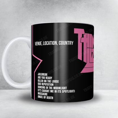 Thin Lizzy Setlist Mug - Rolling Stone, Milan - October 6th, 2008