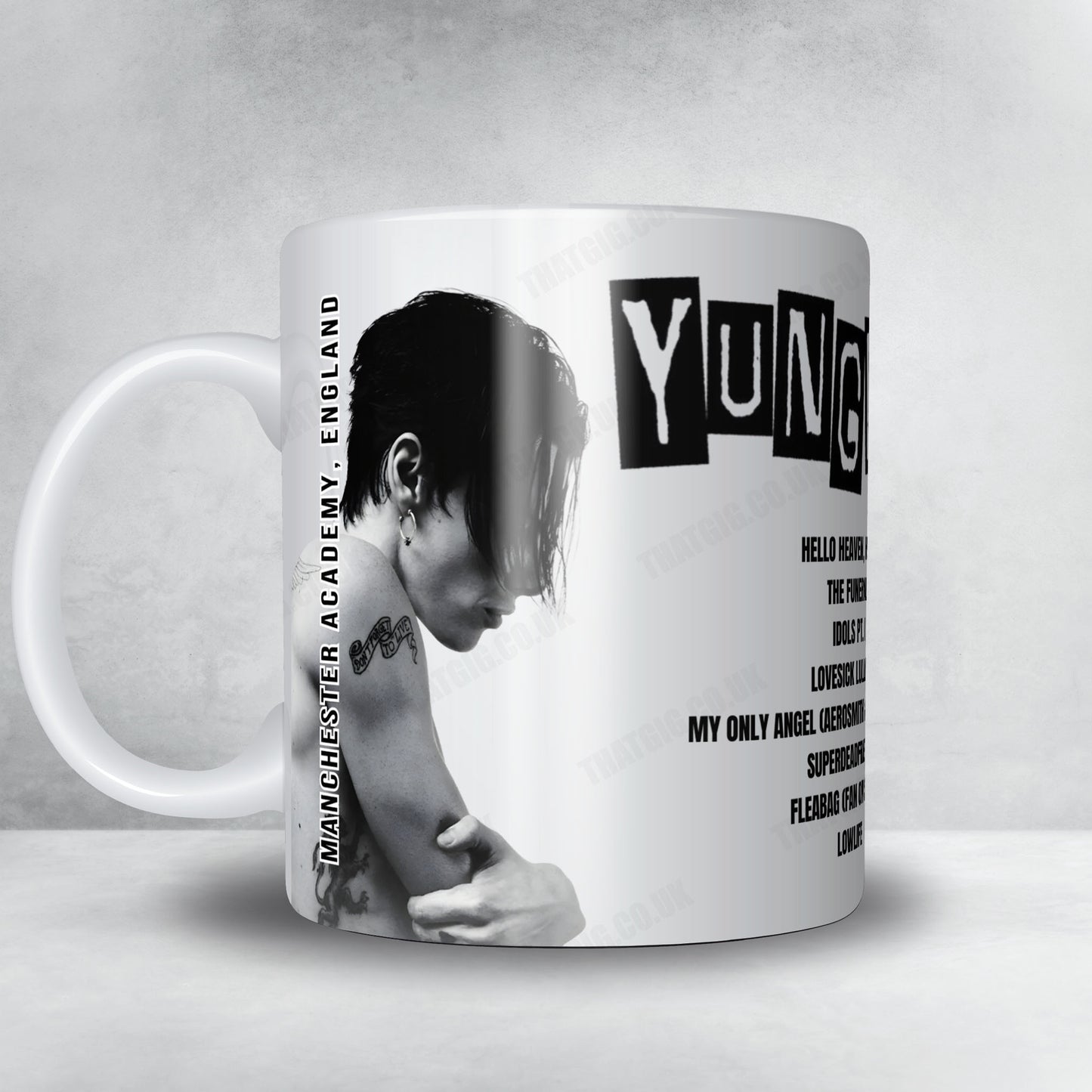 YUNGBLUD Setlist Mug - Howard Stern Radio Program, New York - December 15th, 2025