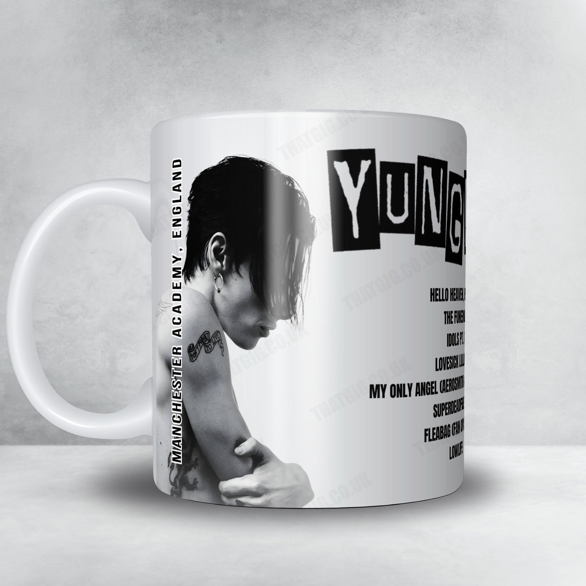 YUNGBLUD Setlist Mug - Howard Stern Radio Program, New York - December 15th, 2025