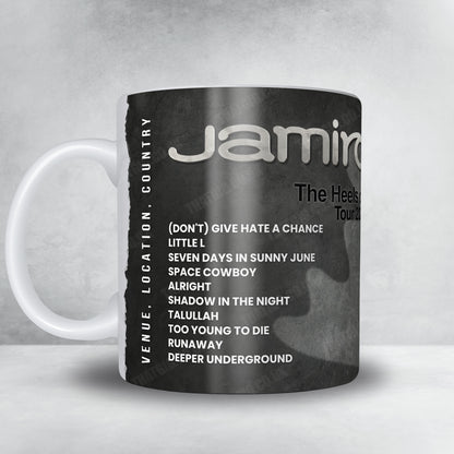 Jamiroquai Setlist Mug - The O2 Arena, London - December 14th, 2025
