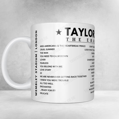 Taylor Swift Setlist Mug - Wembley Stadium, London - August 17th, 2024