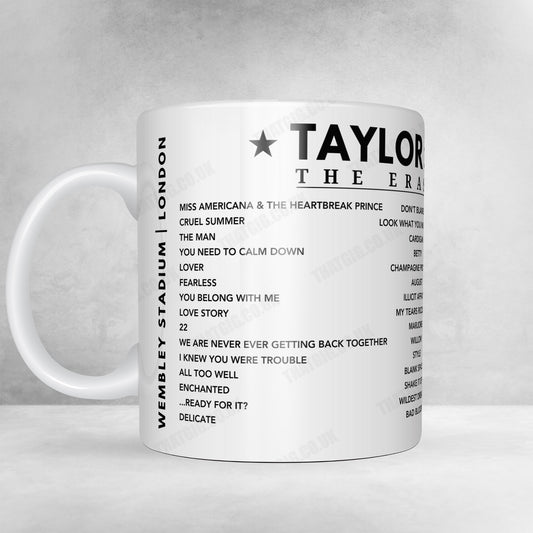 Taylor Swift Setlist Mug - Wembley Stadium, London - August 17th, 2024