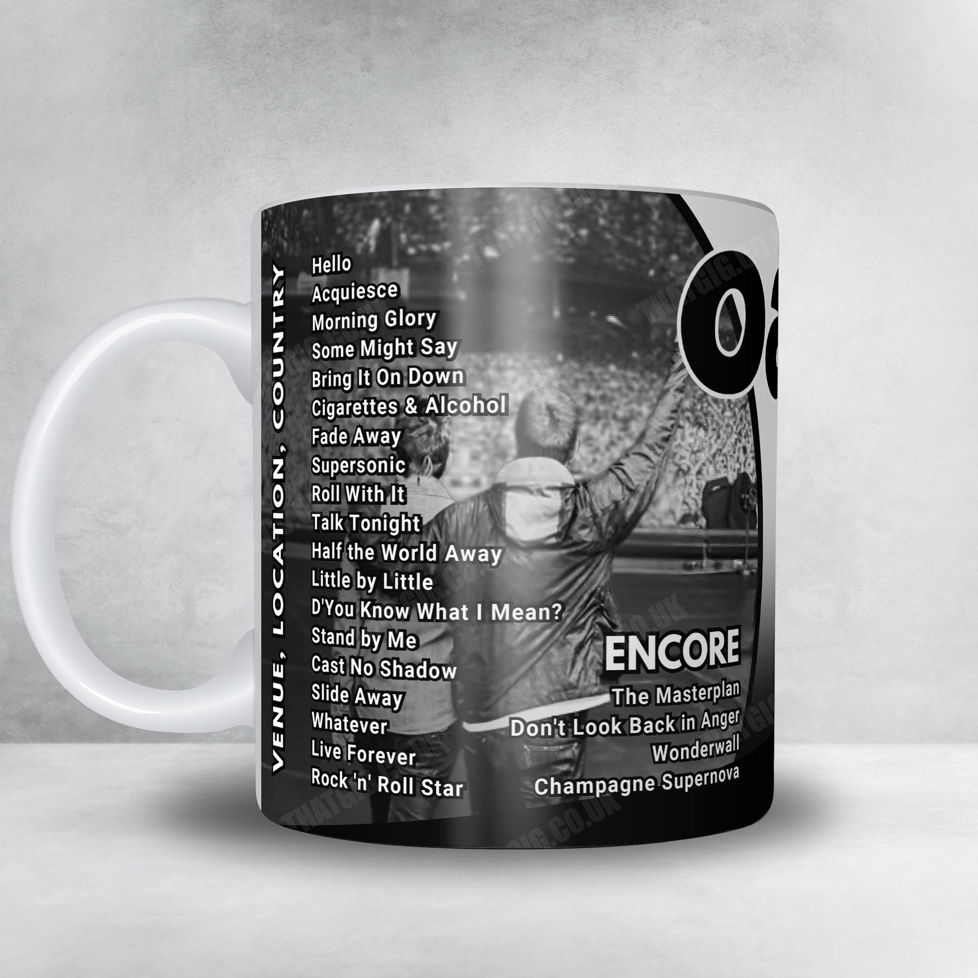 Oasis Setlist Mug - MetLife Stadium, East Rutherford - September 1st, 2025